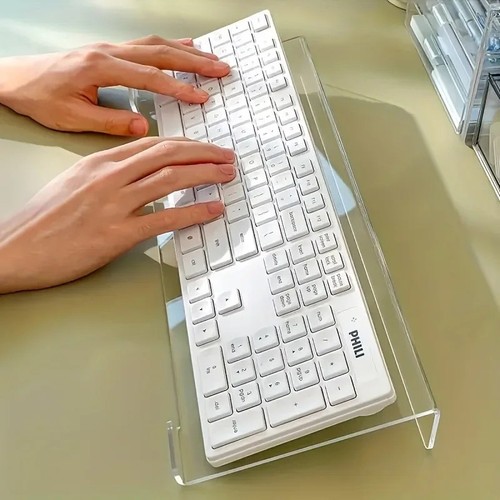 Acrylic keyboard stand desktop - acrylic,