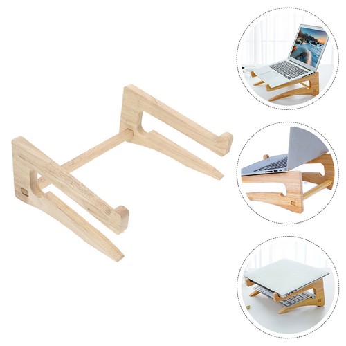 Reusable wooden laptop holder - reusable,