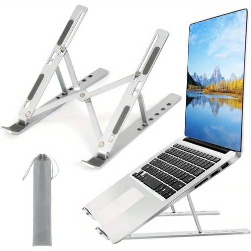 Alluminum laptop stand riser - alluminum,