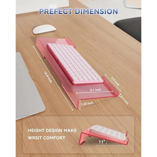 Acrylic keyboard riser - keyboard, stand
